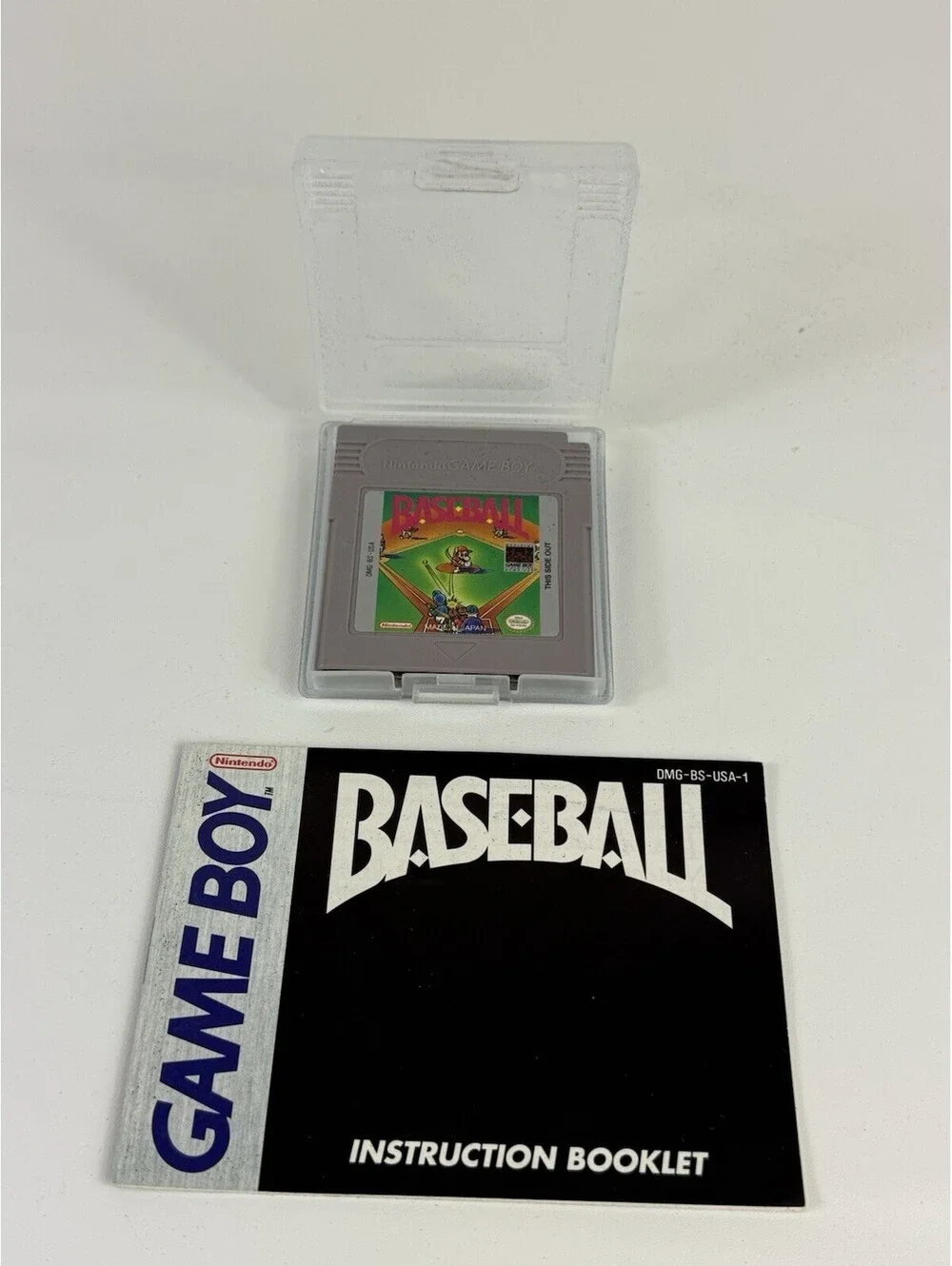 Nintendo Game Boy Baseball 1989 Cartridge And Manual Tested Works!
